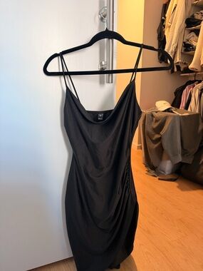 Windsor Black Spaghetti Strap mini Dress